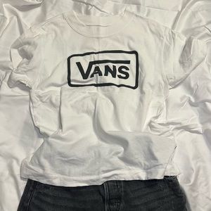 Vans Off the Wall size Small White Tee